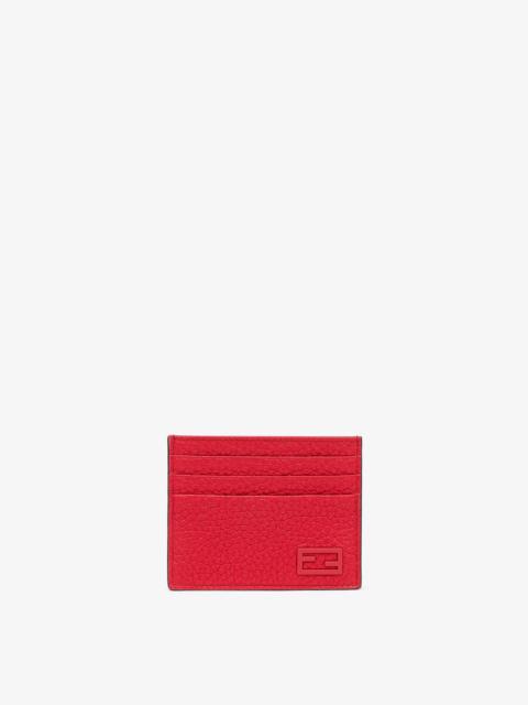 FENDI Red leather card holder