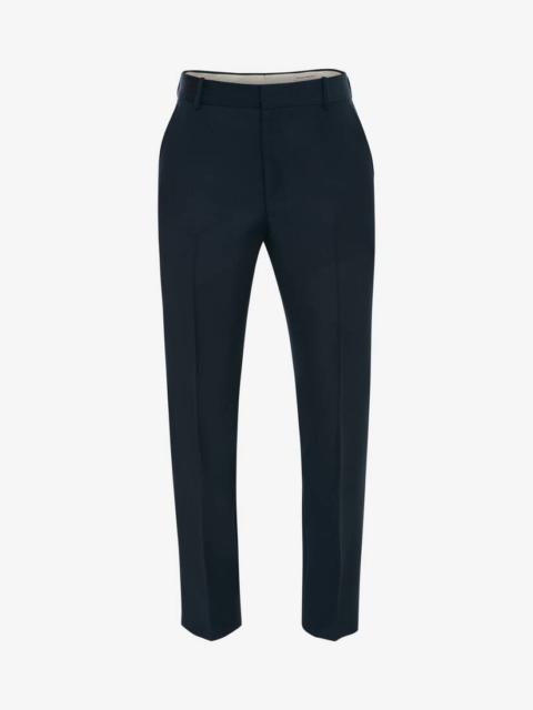 Alexander McQueen Men's Tailored Cigarette Trousers in Indigo