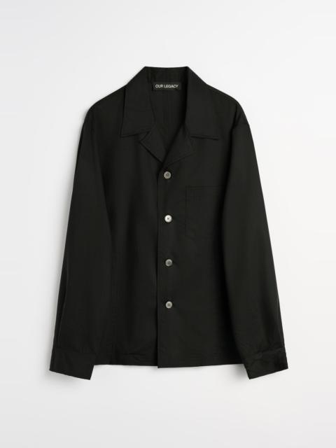 Our Legacy Private Shirt Void Black Veil Wool