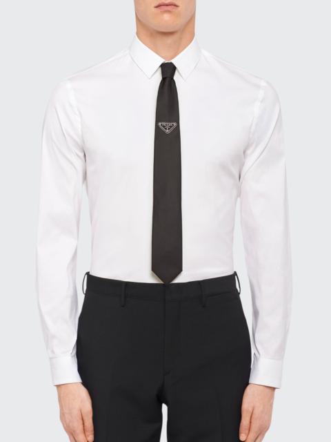 Prada Re-Nylon Gabardine Tie with Logo