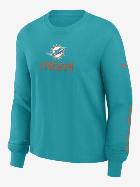 Nike Miami Dolphins Boxy Women's Nike NFL Long-Sleeve T-Shirt