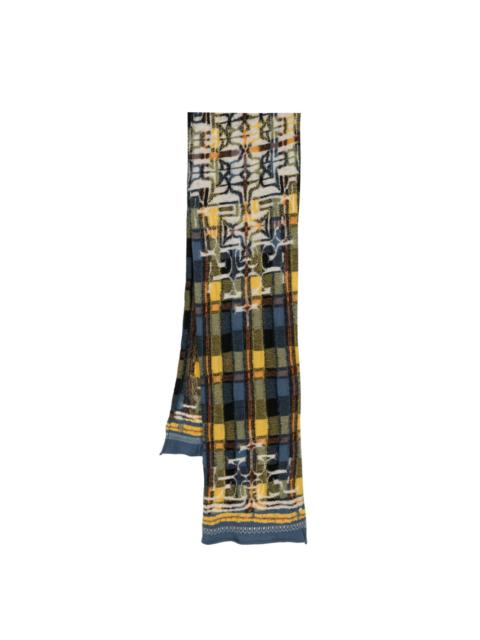 Kapital Tartan Ainu wool scarf