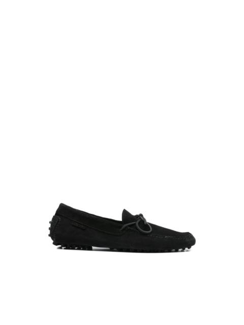 TOM FORD suede tie loafers