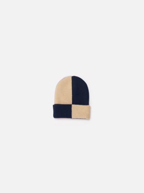 The Elder Statesman BIG CHECK PARKER BEANIE