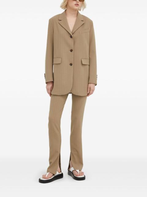 SAMSØE SAMSØE pinstripe single-breasted blazer