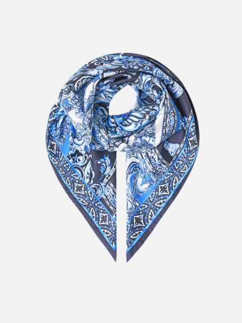 CAMILLA PRINTED SILK TWILL SQUARE SCARF