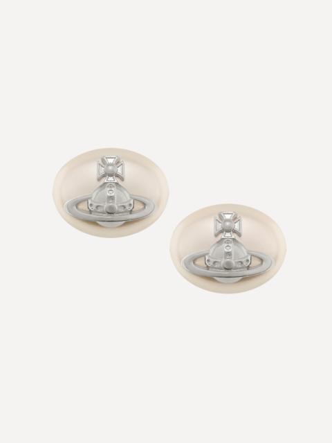 Vivienne Westwood Platinum-Tone Lavinia Stud Earrings