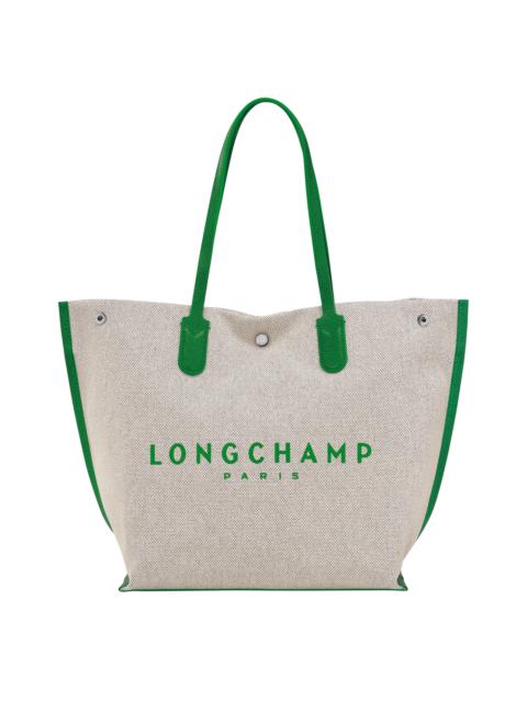 Longchamp Essential L Tote bag Green - Canvas