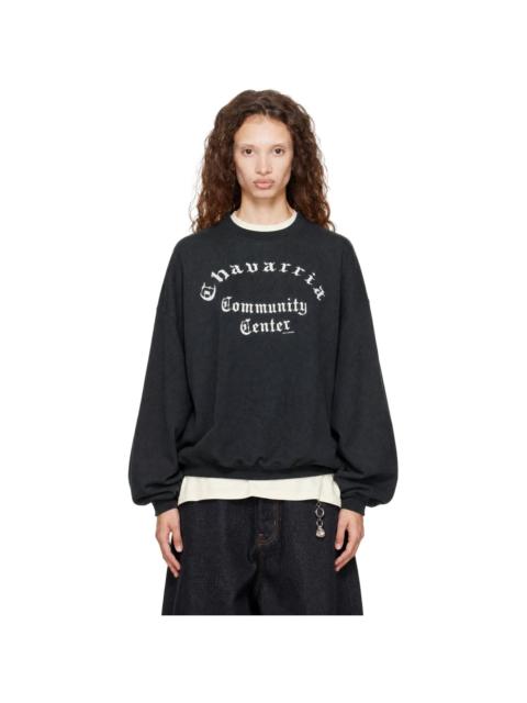 WILLY CHAVARRIA Black 'Community Center' Sweatshirt