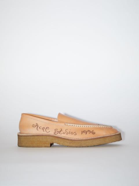 Acne Studios Logo loafers - Camel Beige