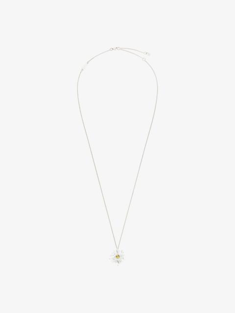 Givenchy DAISY NECKLACE IN METAL AND ENAMEL WITH CRYSTALS