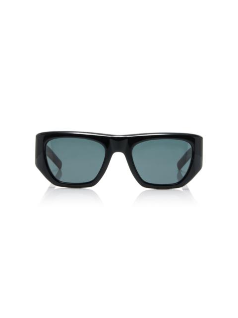 Square-Frame Acetate Sunglasses brown