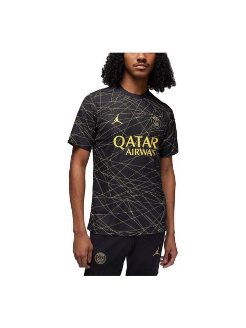 Jordan Air Jordan x Paris Saint-Germain 2022/23 Match Fourth Dri-FIT ADV Soccer Jersey 'Black Yellow' DR379