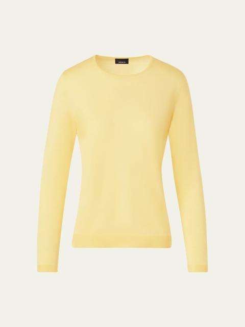 AKRIS Wool-Blend Crewneck Sweater