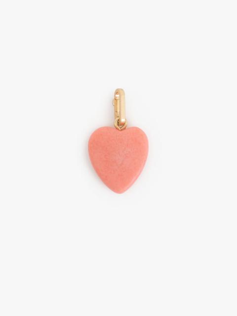 Clare V. Stone Heart Charm