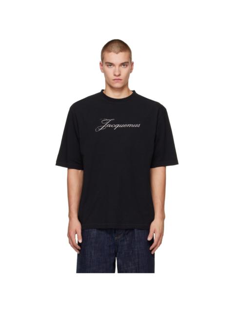 JACQUEMUS Black 'The Jacquemus' T-shirt