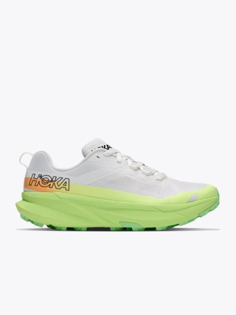 HOKA Women's Torrent 5 Shoes in Frost/Neon Yuzu