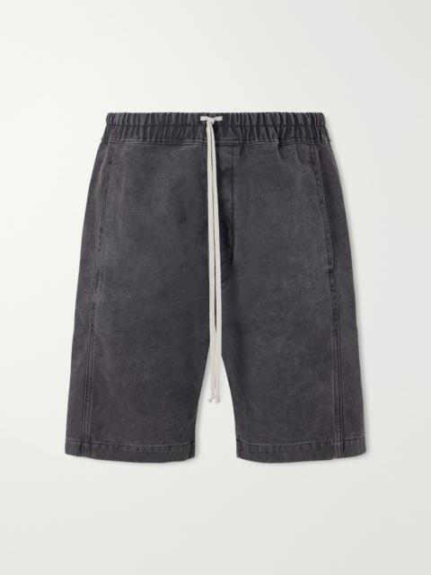 Rick Owens DRKSHDW Pusher Straight-Leg Cotton-Canvas Shorts