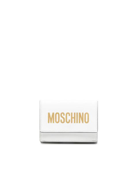 Moschino logo-print foldover wallet