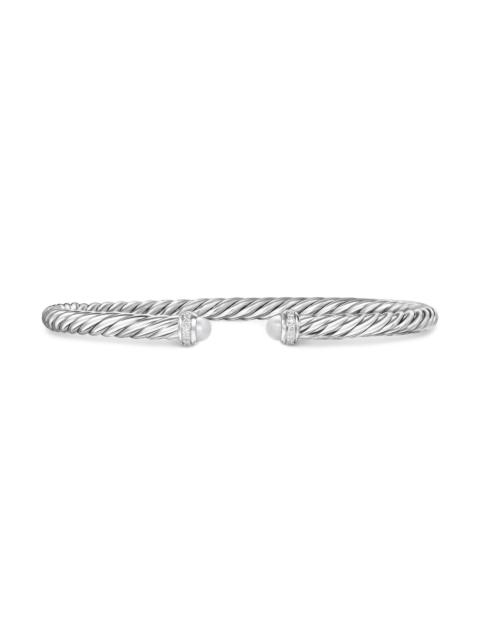 DAVID YURMAN Women's Cablespira Flex Bracelet in Sterling Silver - Pearl
