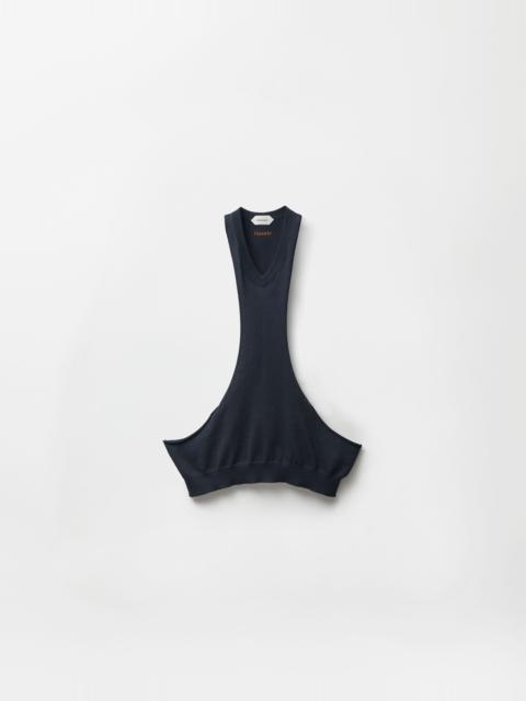 VERSACE Cotton-Cashmere Knit Tank Top