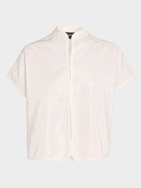 EMPORIO ARMANI Micro-Stud Drill Top