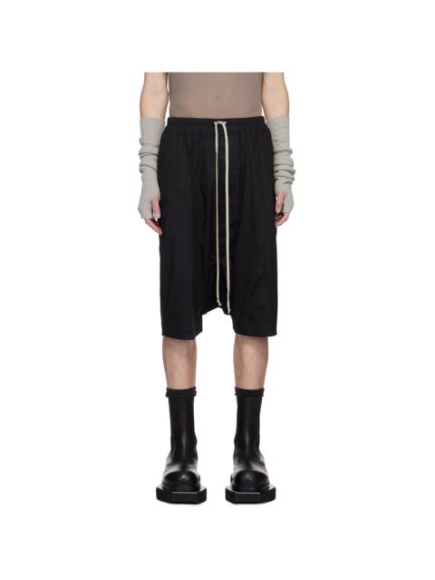 Rick Owens Black Porterville Rick's Pods Shorts