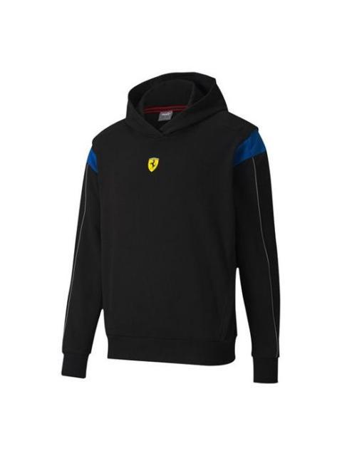 PUMA Ferrari Race Street Hoodie 'Black Blue Yellow' 598926-02