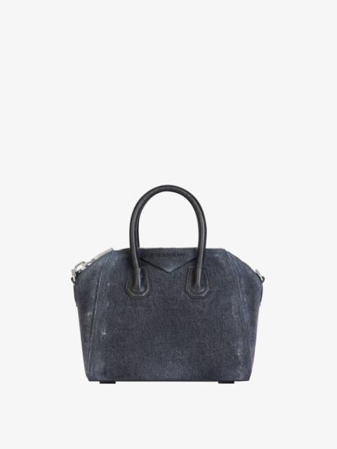 Givenchy MINI ANTIGONA BAG IN WASHED DENIM