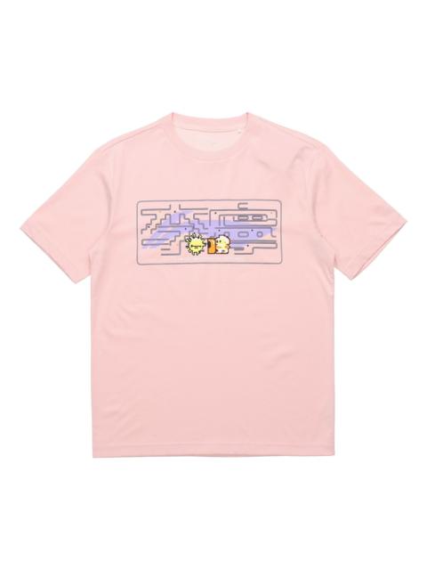 Li-Ning Li-Ning Cartoon Graphic Loose Fit T-shirt 'Pink' AHSR340-14