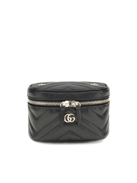 GUCCI quilted leather makeup bag