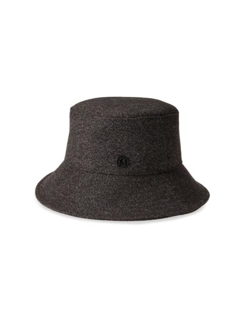 MAISON MICHEL Angele appliqué-logo bucket hat