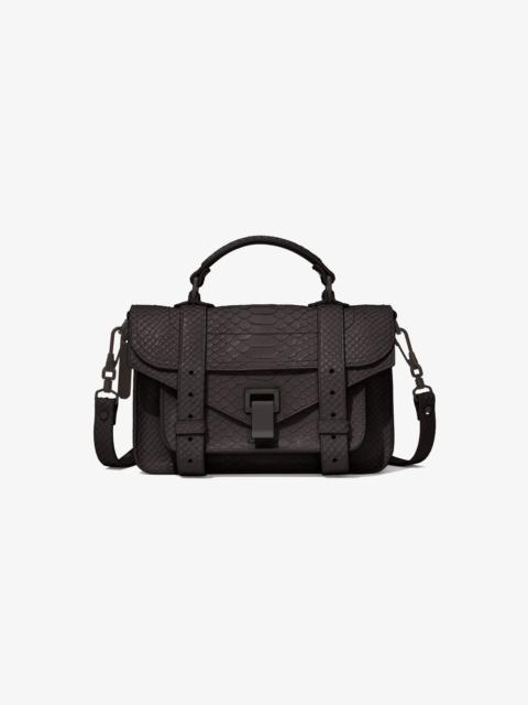 Proenza Schouler Carved Python PS1 Tiny Bag