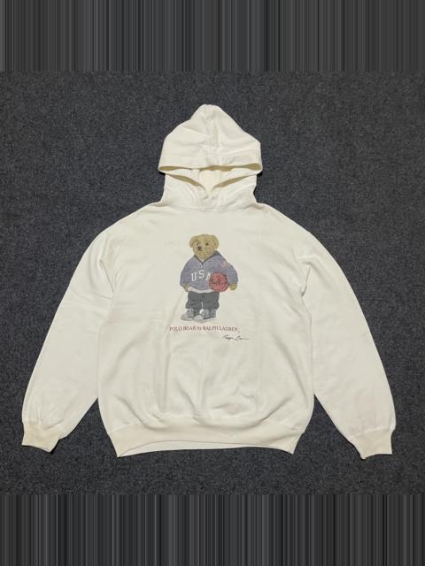 Polo Ralph Lauren Vintage 90s Polo Ralph Lauren "Basketball" Polo Bear Hoodie