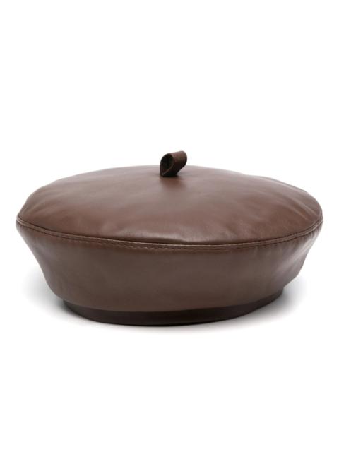 RUSLAN BAGINSKIY Ruslan Baginskiy Leather Beret
