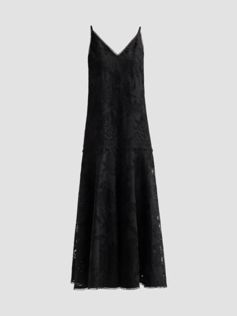KOBI HALPERIN Women's Robbie 3D Floral Lace Maxi Dress - Black