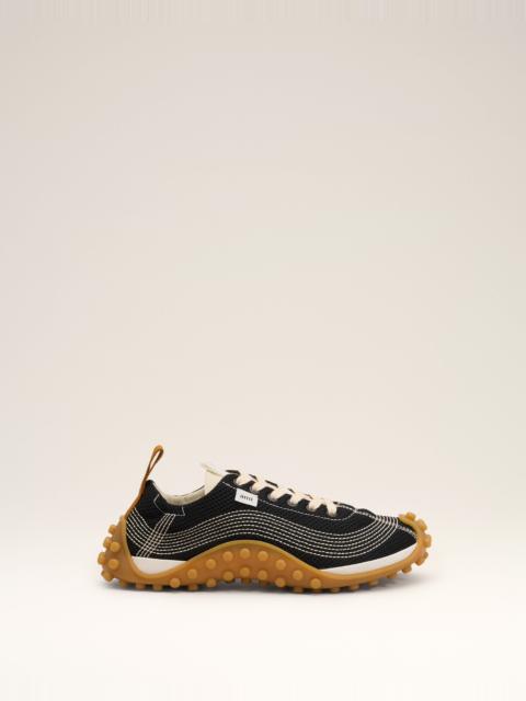 AMI Paris BLACK MESH MIRAGE SNEAKERS