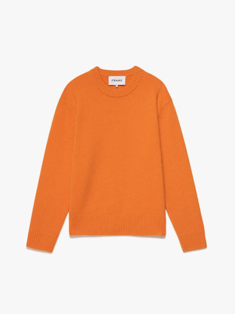FRAME Lightweight Cashmere Sweater in Clementine