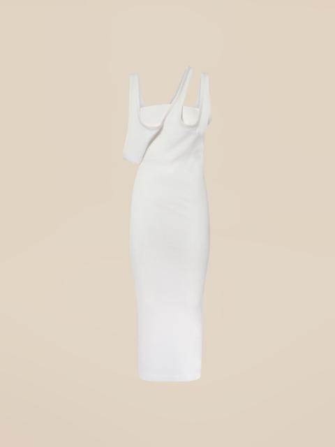 THE ATTICO WHITE MIDI DRESS