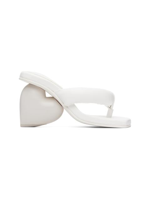YUME YUME White Love Mule Sandals