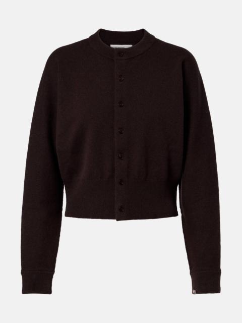 extreme cashmere Blouson cashmere-blend cardigan