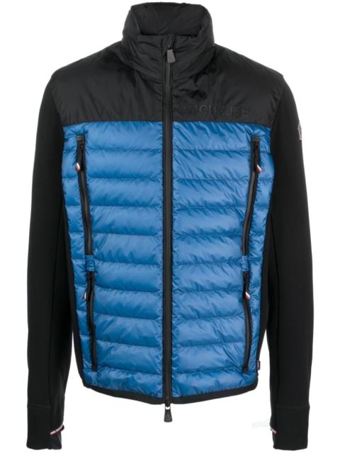 Moncler quilted-panel zip-up jacket