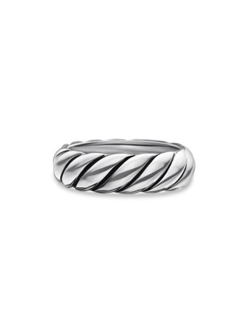 DAVID YURMAN Women's Sculpted Cable Band Ring in Sterling Silver - Silver
