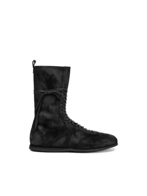 Ann Demeulemeester Fides lace-up suede sneakers