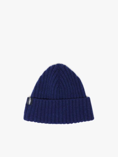 BILLIE DARK BLUE WOOL BEANIE HAT