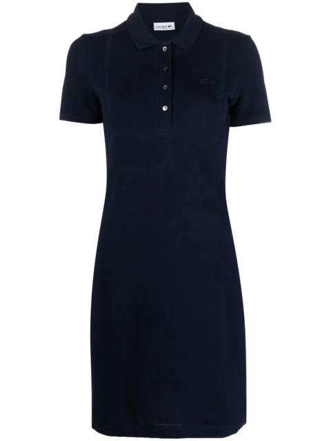 LACOSTE polo-collar short sleeve dress
