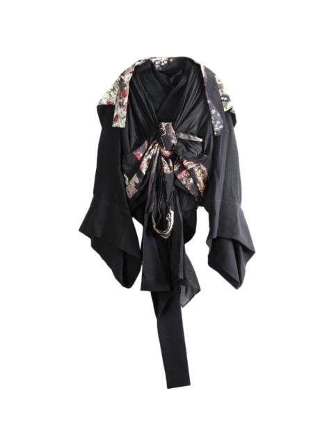 Yohji Yamamoto graphic-print draped jacket