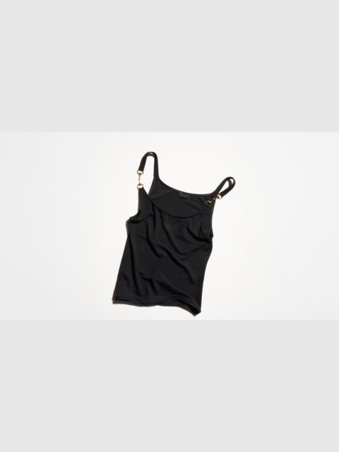 GUCCI Viscose crêpe jersey top with Horsebit