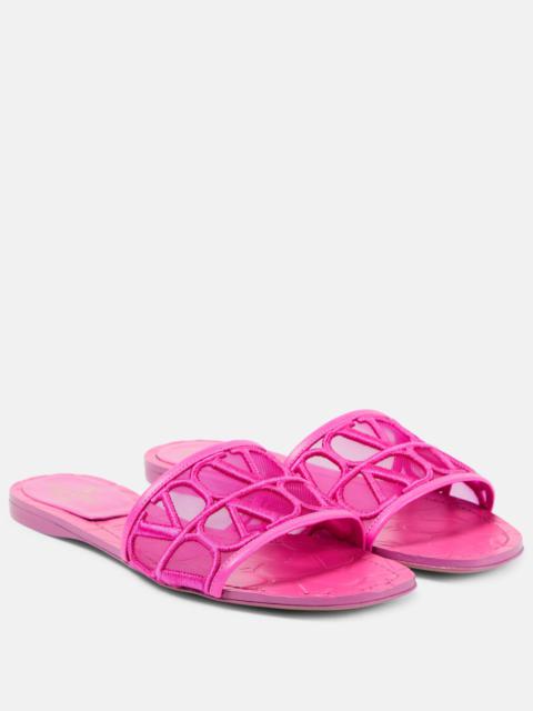 Valentino Toile Iconographe mesh slides