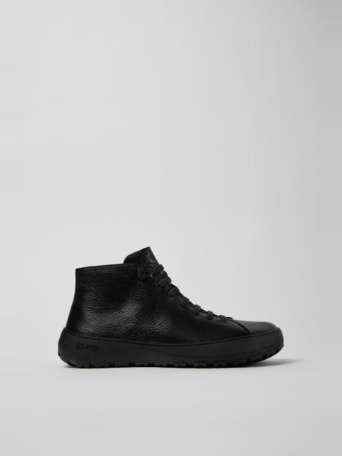 CAMPER Peu Serra Black Leather Ankle Boots for Men.